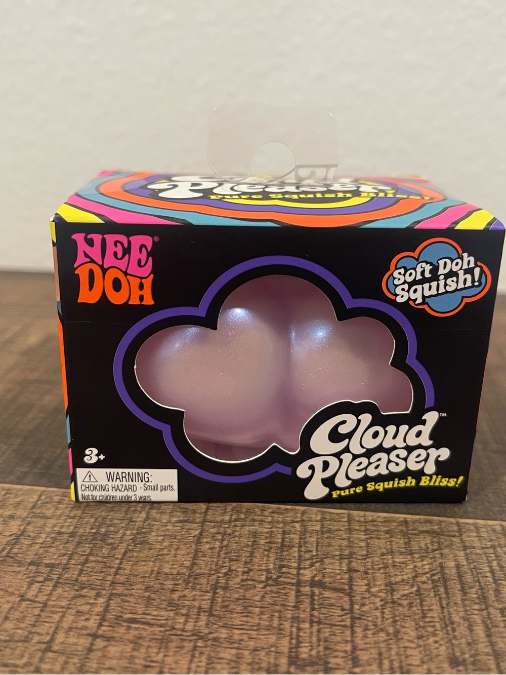 Cloud Pleaser Soft Doh Squish - Shimmery Pink Calming Toy